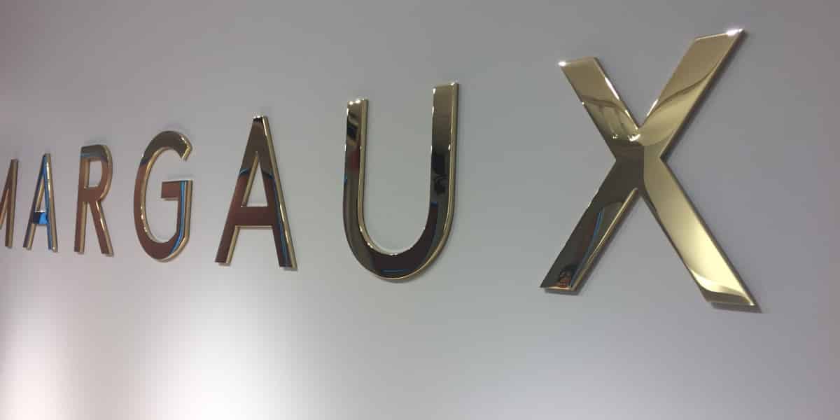Metal sign letters custom made with glossy finish