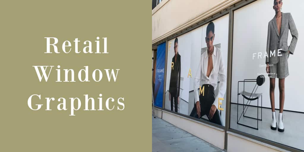 Retail store window prints