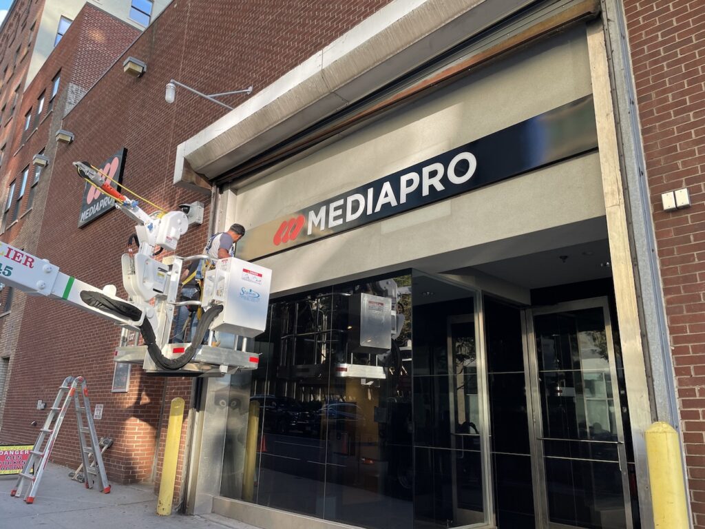 Exterior Sign install